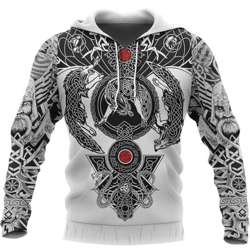 Viking Hoodie Tattoo All Over Print RLT12