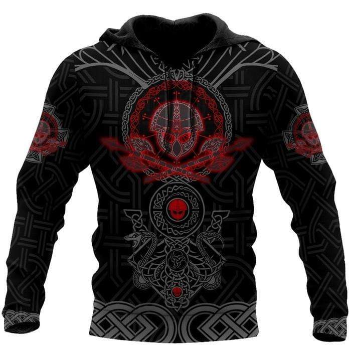 Viking Clothing Firy Tattoo Hoodie RLT12