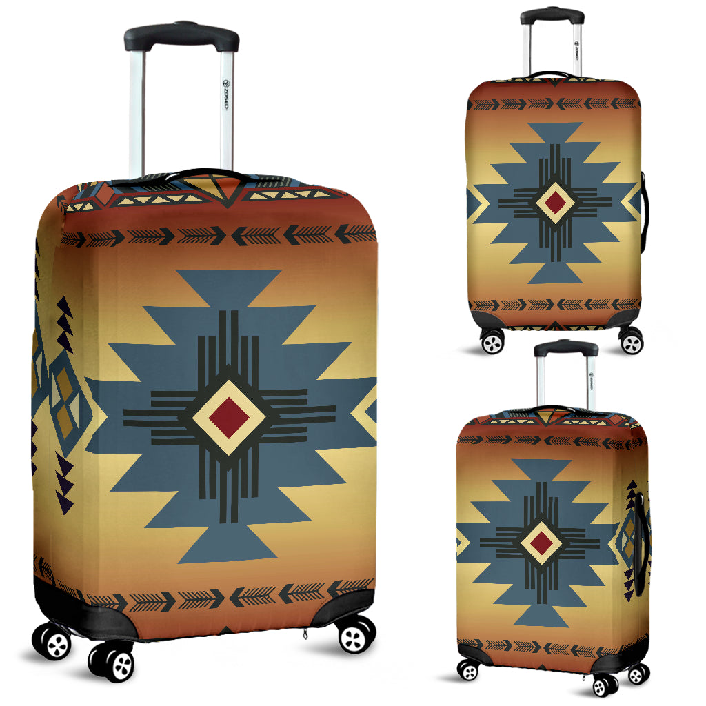 Southwest Blue Symbol Native American Luggage Covers LT10