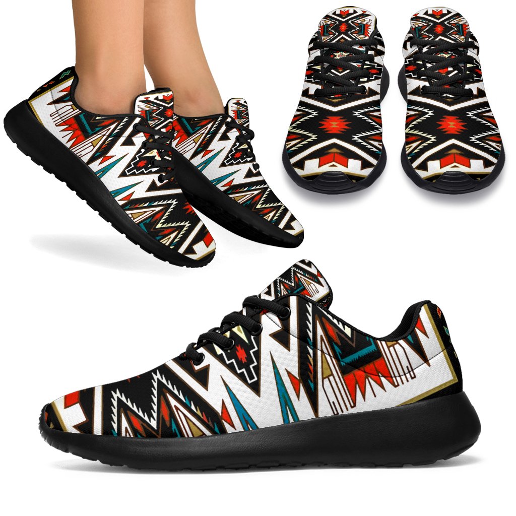 Tribal Colorful Pattern Native American Sport Sneakers LT10