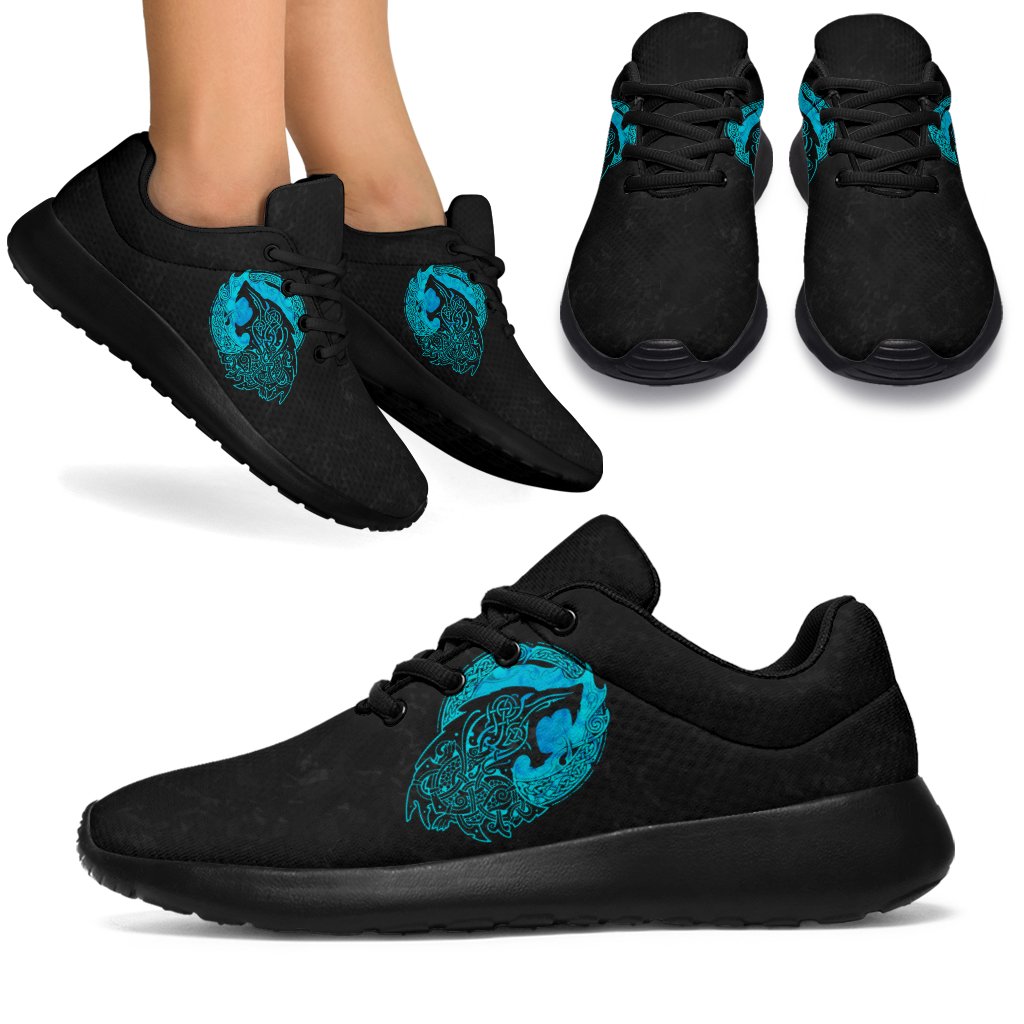 Viking Sport Sneakers - Fenrir Wolf Cyan RLT12