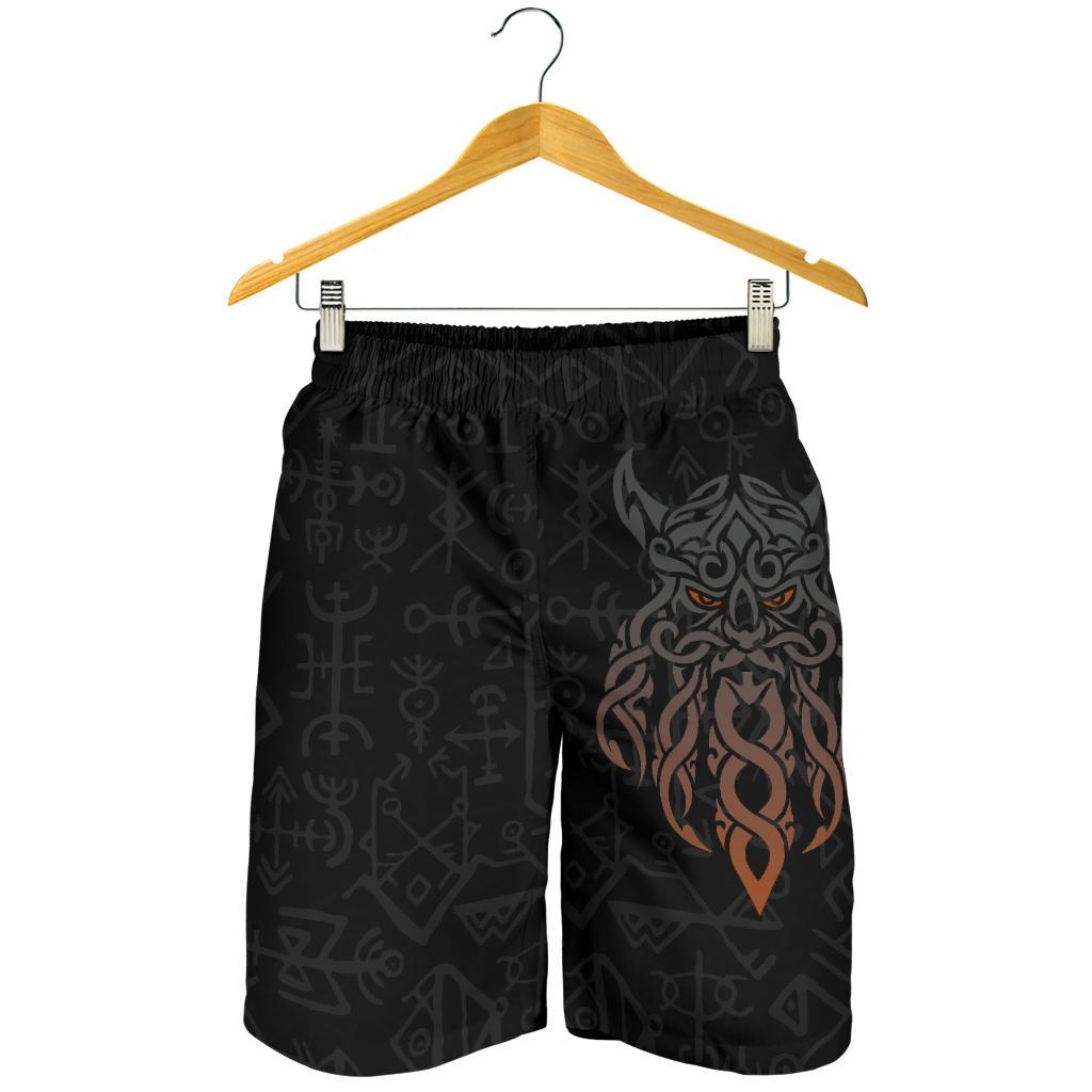 Viking Men's Shorts, Odin God Furthark Tattoo Special RLT12