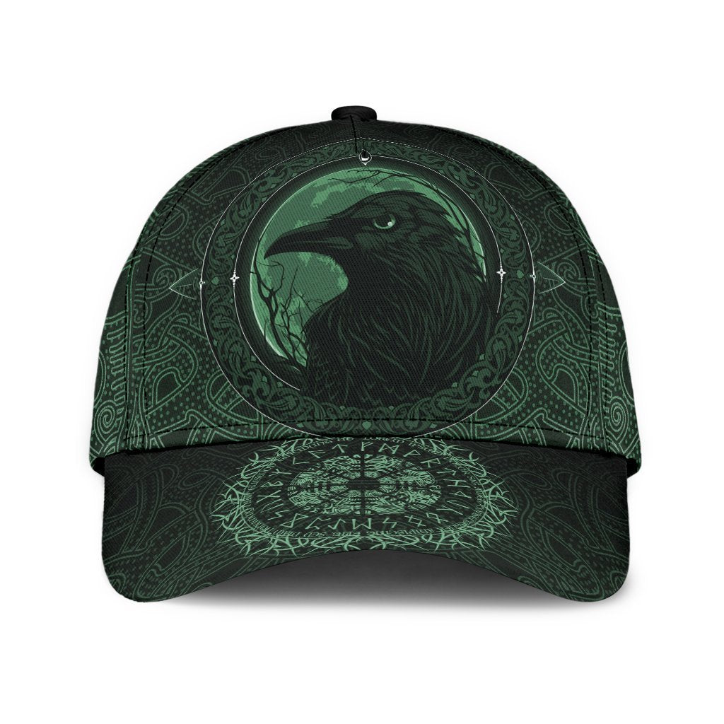 Viking Classic Cap, Ethnic Odin Raven Green RLT12