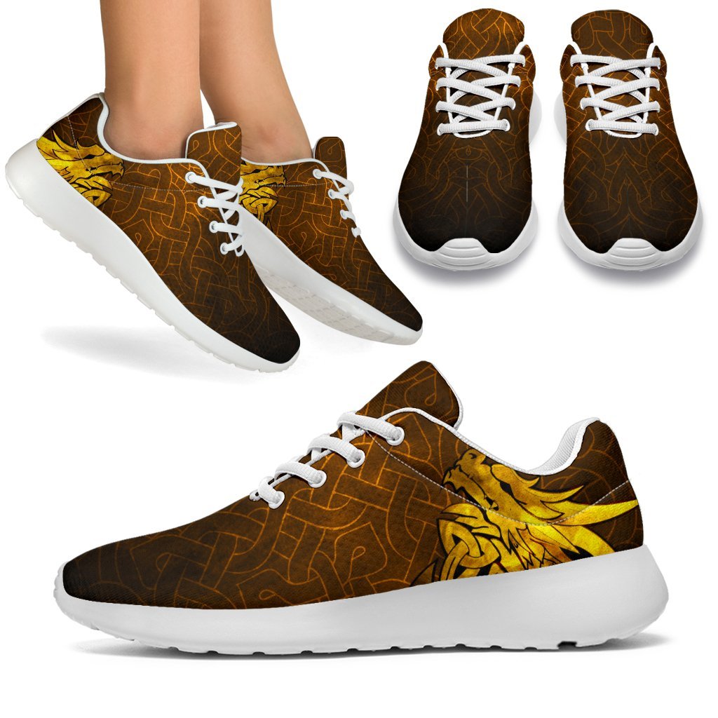 Viking Sporty Sneakers - Celtic Dragon Tattoo RLT12