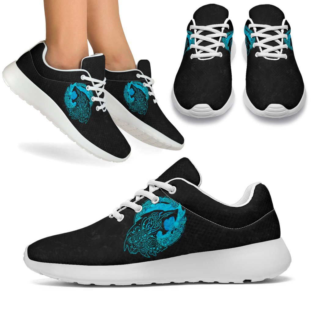 Viking Sport Sneakers - Fenrir Wolf Cyan RLT12