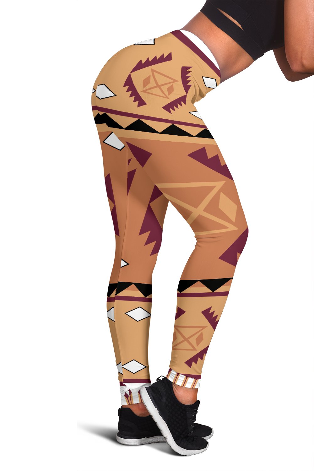 Pink Purple Pattern Native American Women's Leggings LT10