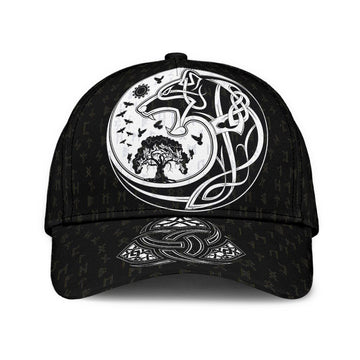 Viking Classic Cap, Skoll and Hati Rune Tattoo RLT12