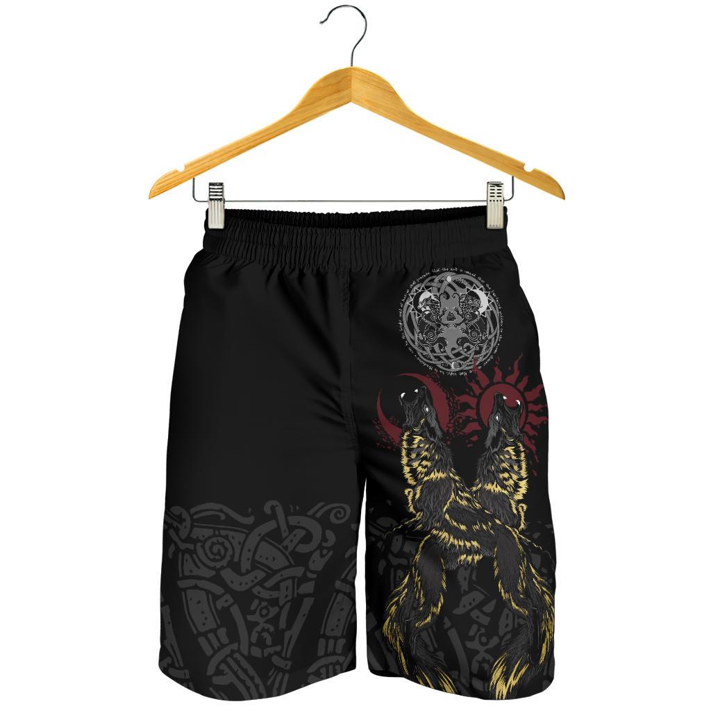 Viking Shorts The Wolves Skoll and Hati RLT12