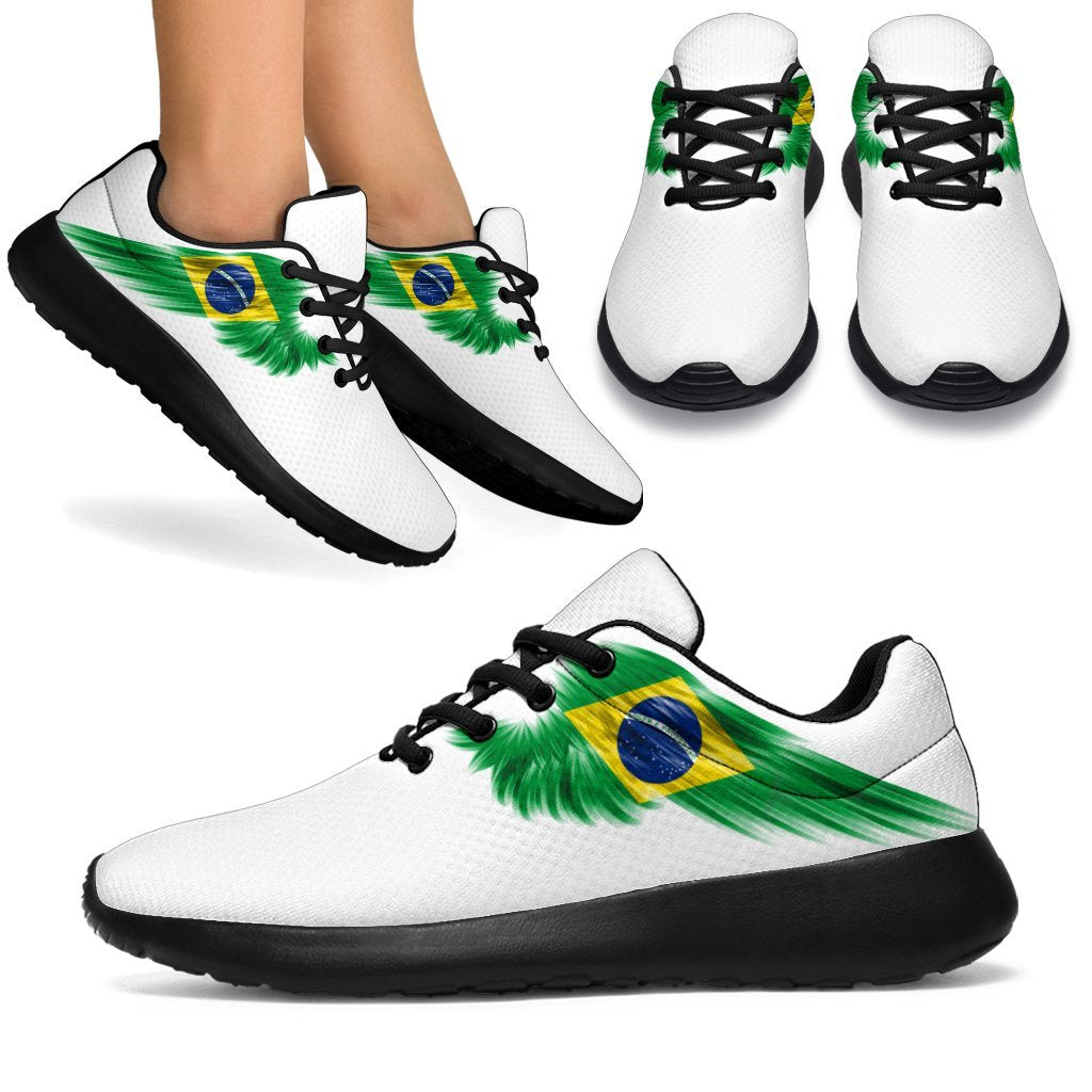 Brazil Sneakers Wings Flag (Women's/Men's)