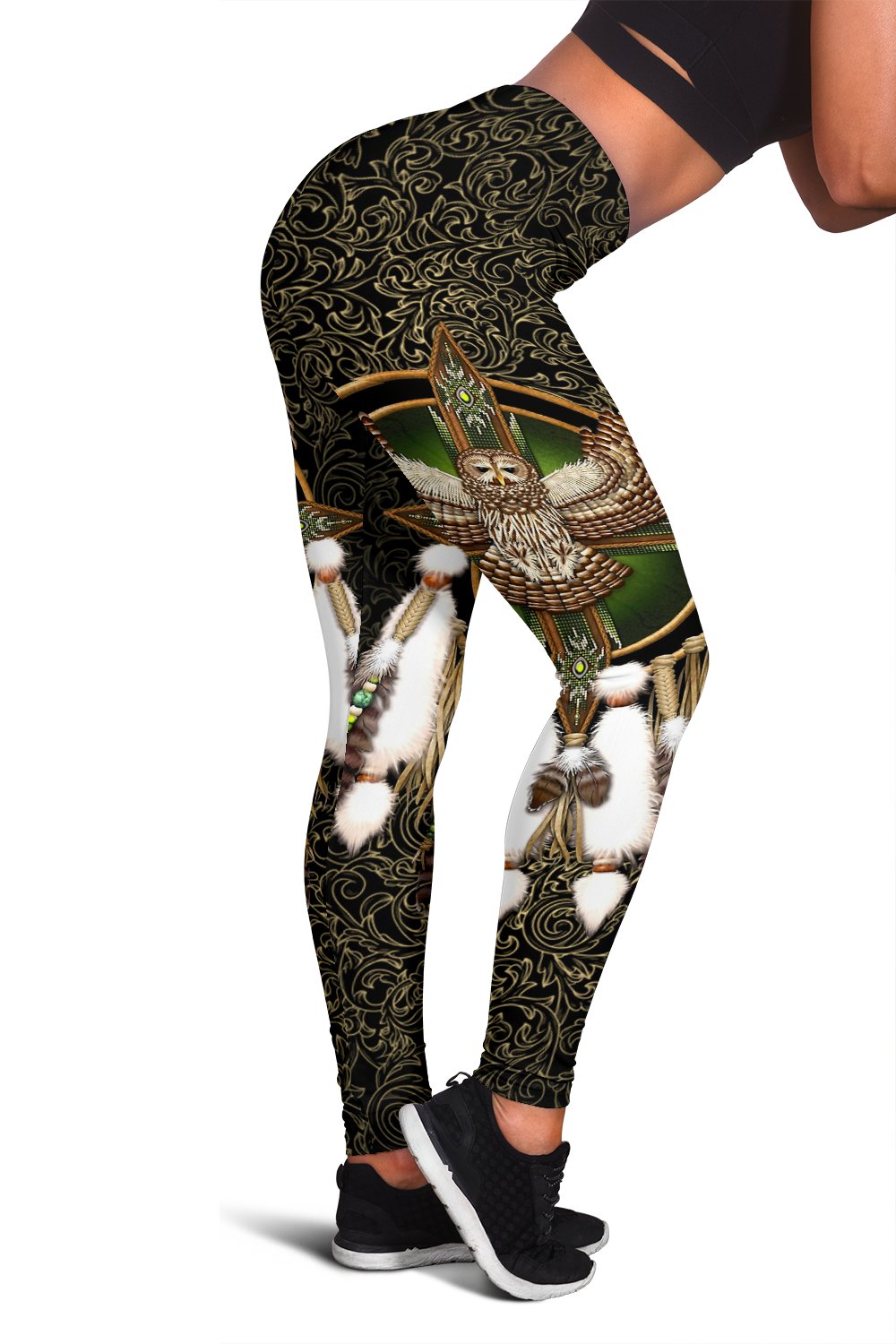 Owl Dreamcatcher Native American Design Women's Leggings LT10