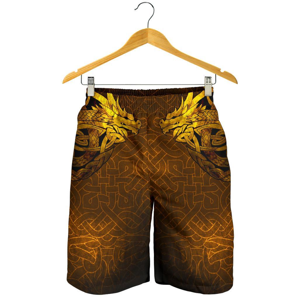 Viking Men's Shorts - Celtic Dragon Tattoo RLT12