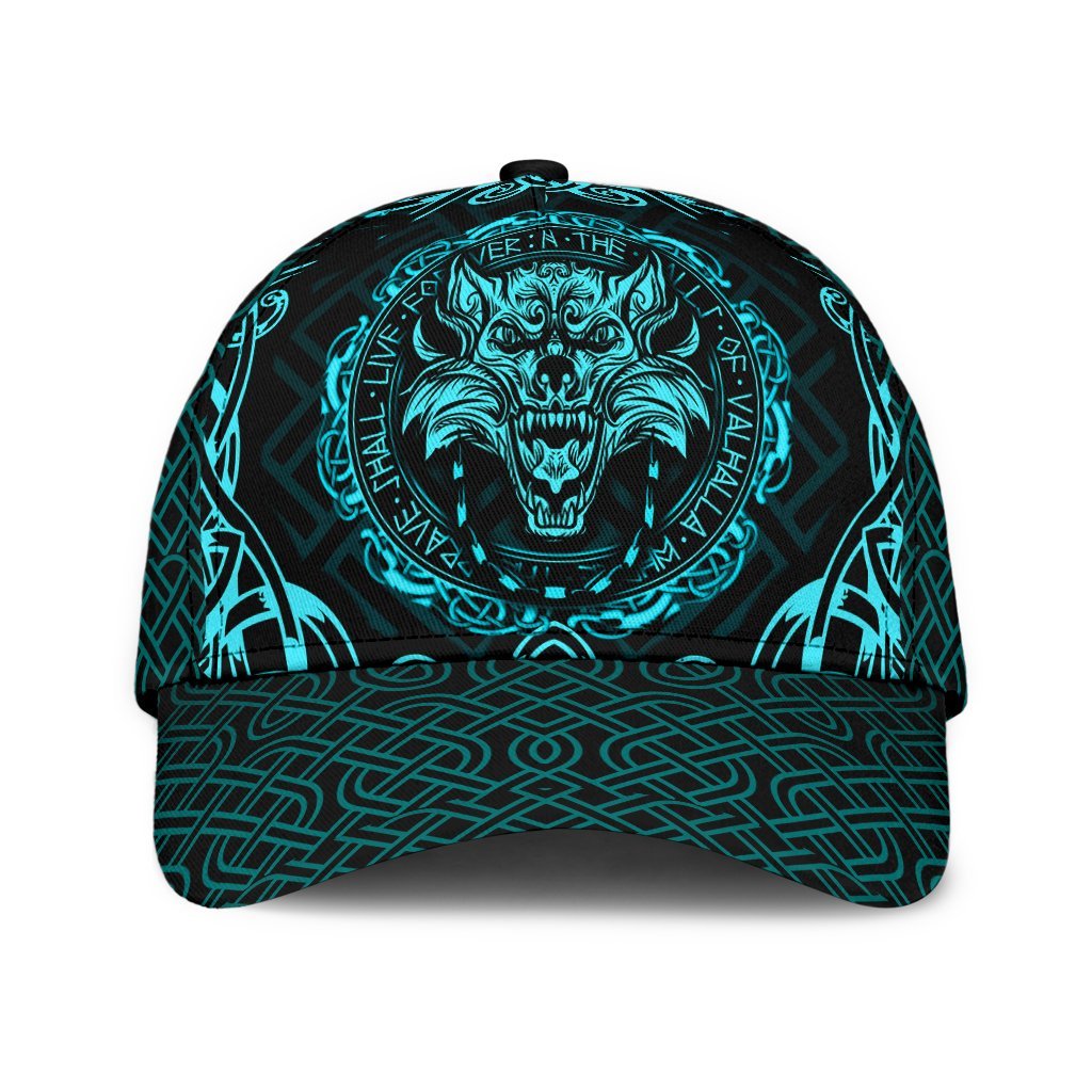 Viking Classic Cap Fenrir Viking Cyan 3D RLT12