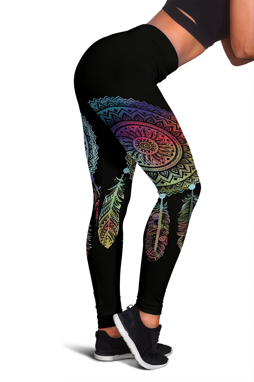 Mandala Dreamcatcher Colorful Native American Women's Leggings LT10