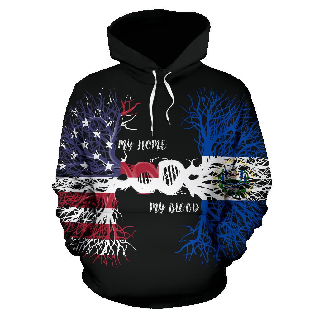 American Grown El Salvador Root DNA Hoodie