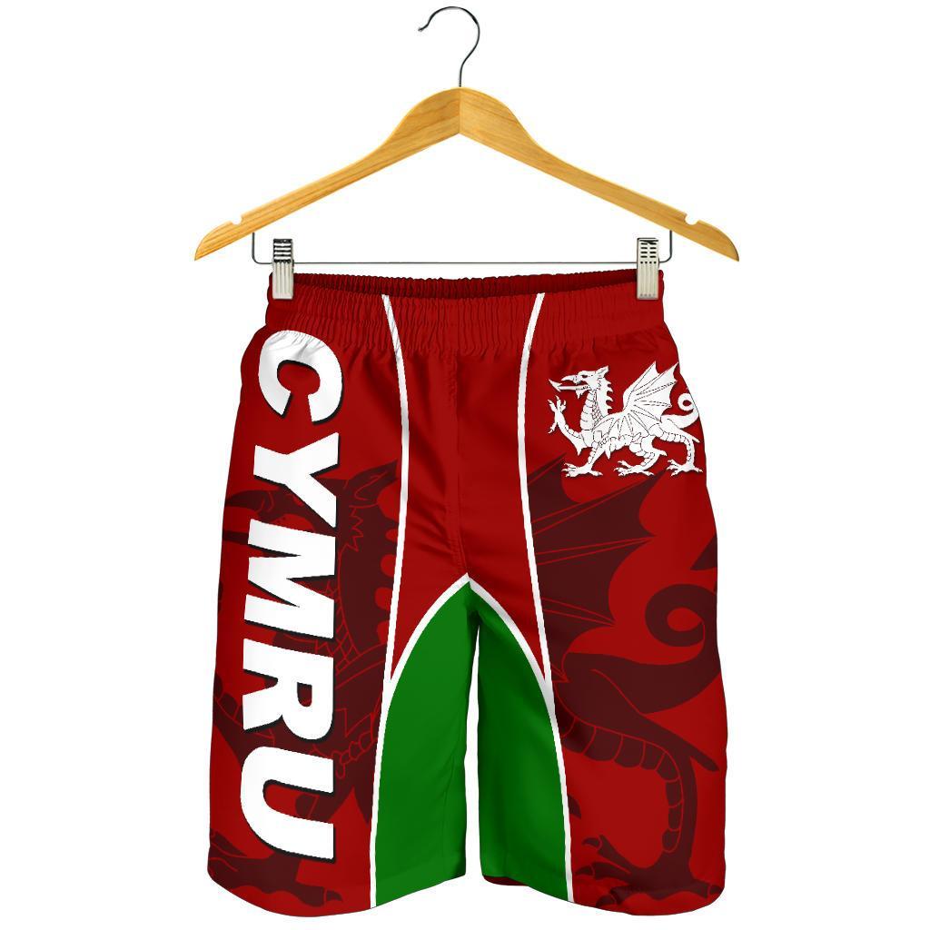 Wales Men Shorts Cymru Red Dragon