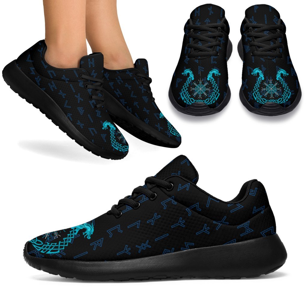 Viking Sport Sneakers, Aegishjalmur Helm Of Awe Blue Edition RLT12