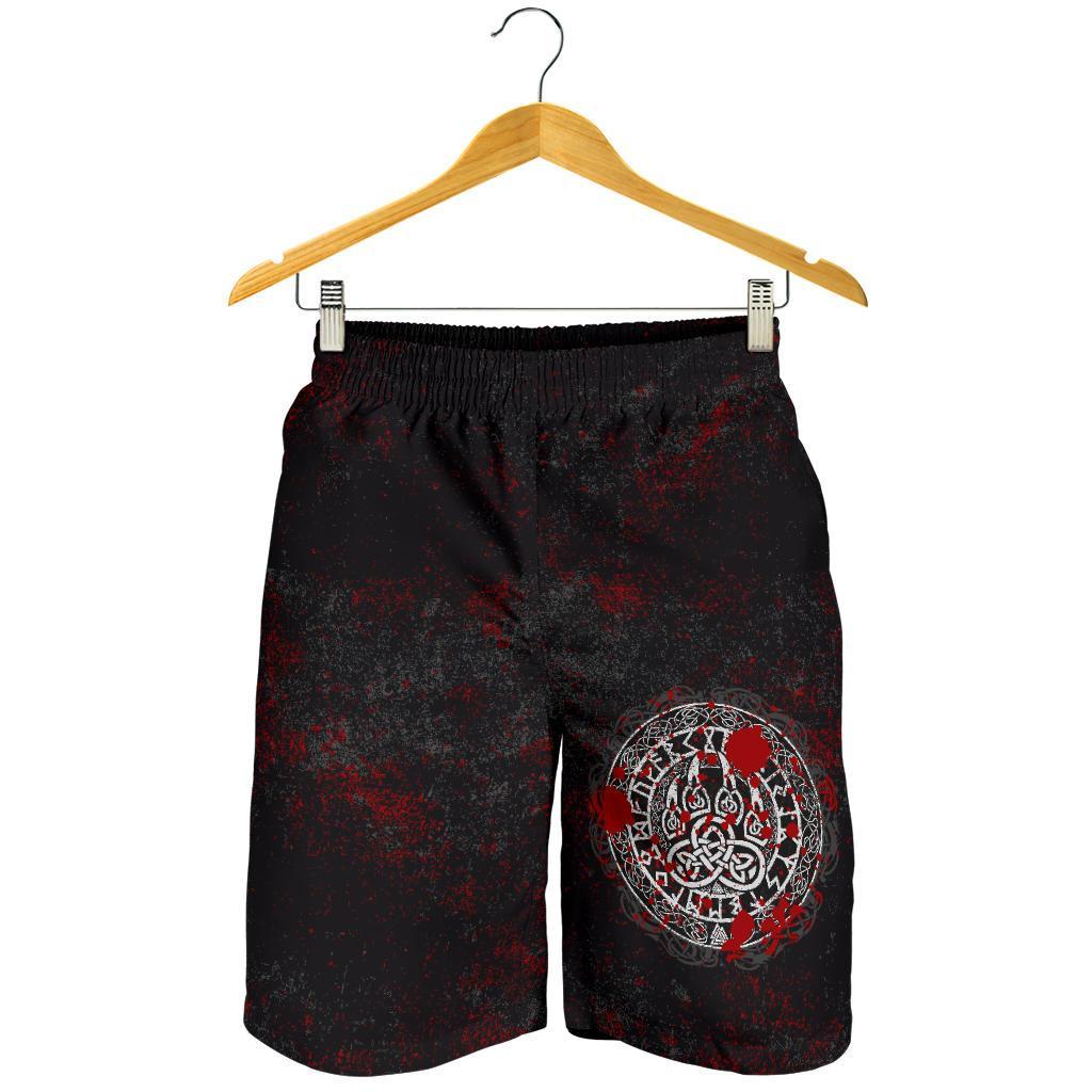 Viking Men's Shorts - Viking Bear Claws Blood Tattoo RLT12