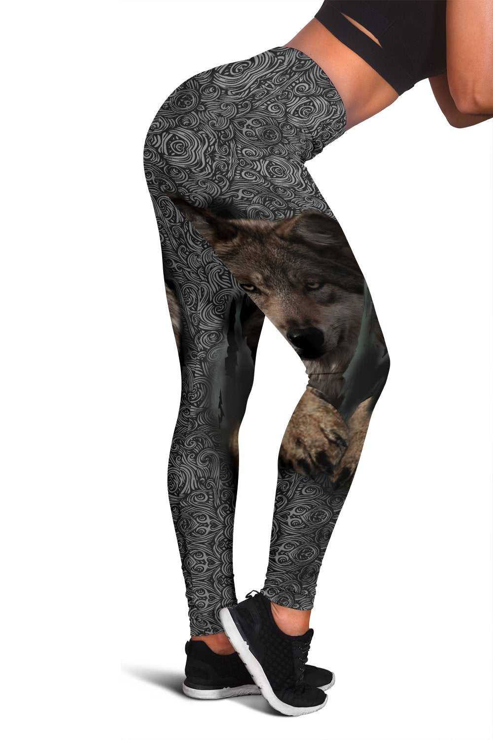 Escape Wolf Native American Women's Leggings LT10
