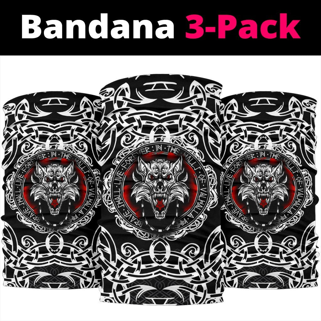 Viking Bandana 3 Pack, Fenrir Wolf RLT12