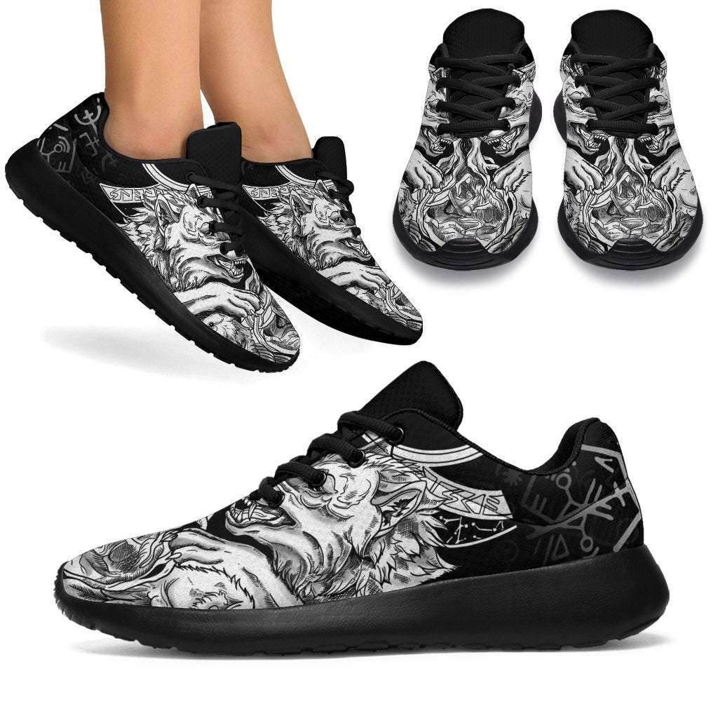Viking Sport Sneakers Wolf and Raven Special RLT12