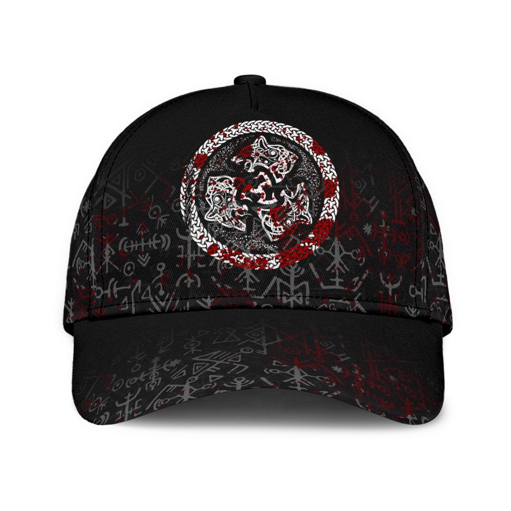 Viking Classic Cap Fierce Blood Wolf Symbol Of A Viking Nordic RLT12