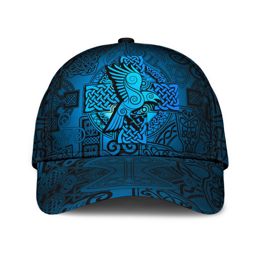 Viking Classic Cap Raven Odin Celtic Cyan RLT12