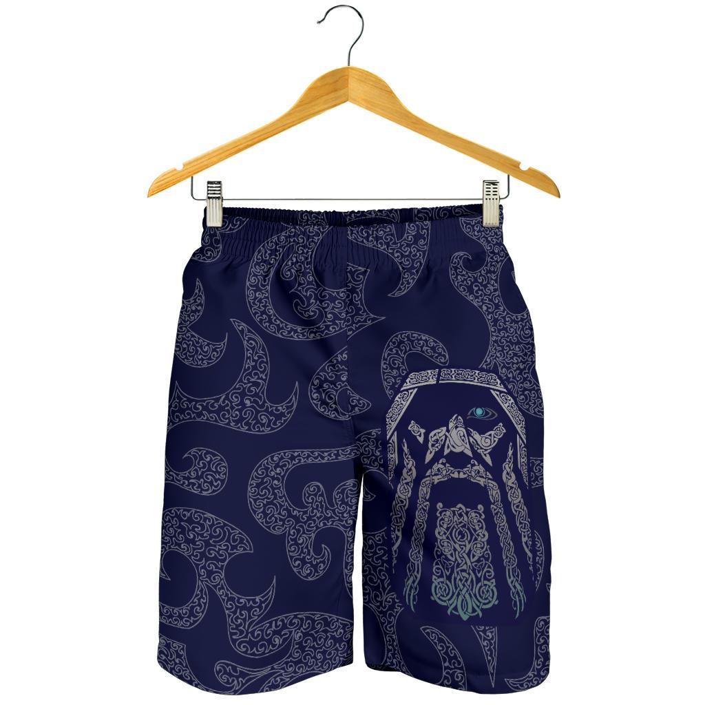 Viking All Over Print Men's Shorts Odin God Tattoo RLT12