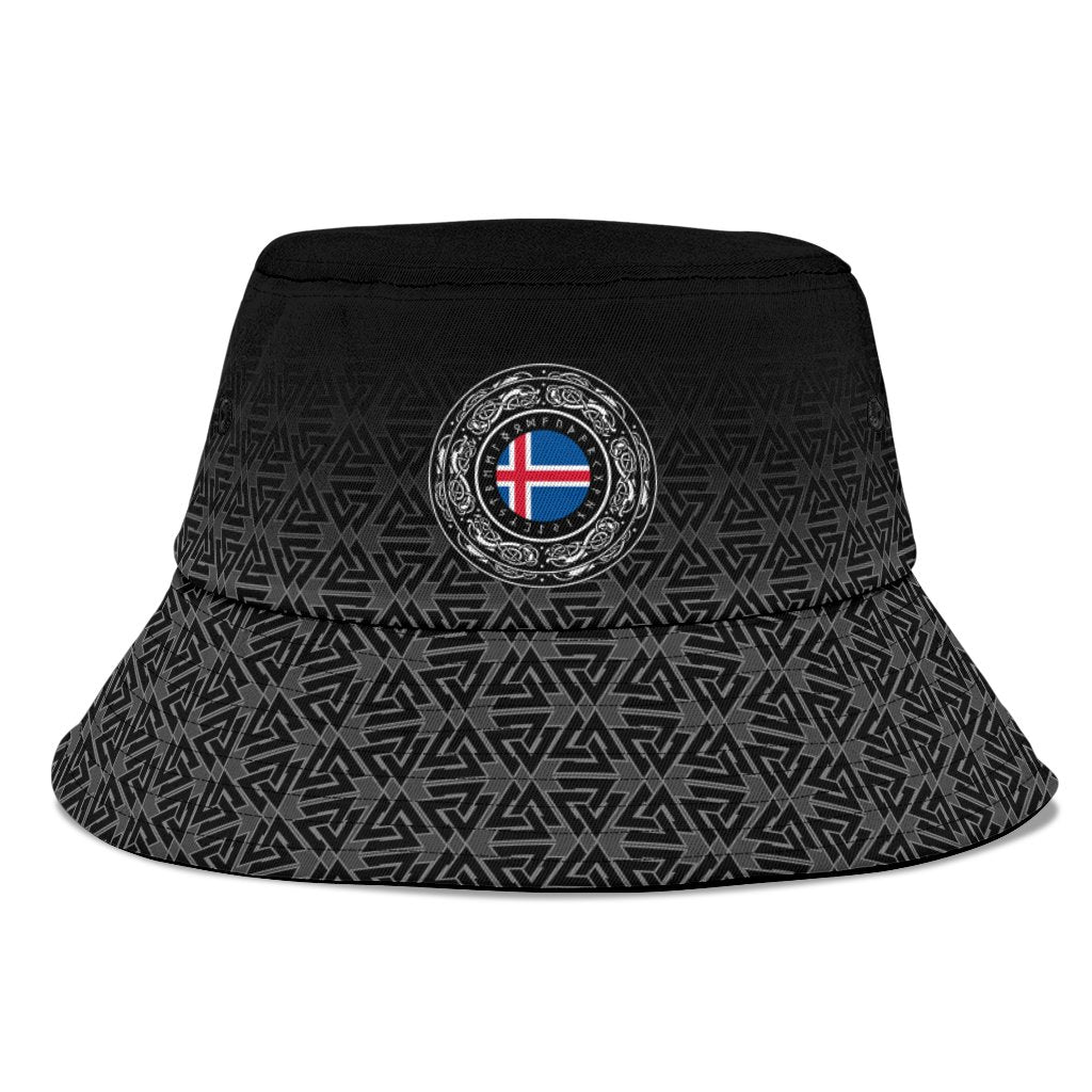 Viking Bucket Hat Iceland Coat Of Arms RLT12