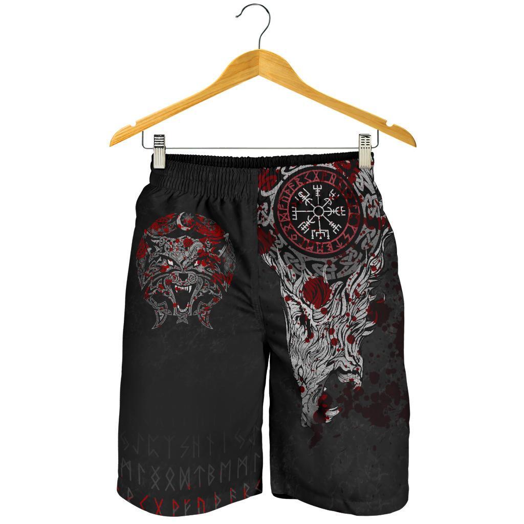 Viking All Over Print Men's Shorts Fenrir Viking Blood 3D RLT12