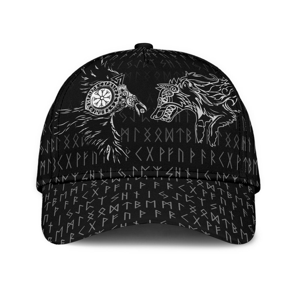 Viking Classic Cap Raven and Wolf Special Tattoo RLT12