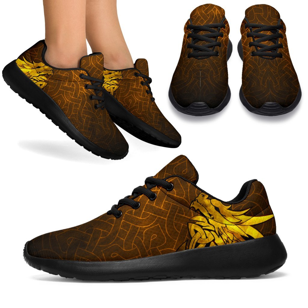 Viking Sporty Sneakers - Celtic Dragon Tattoo RLT12