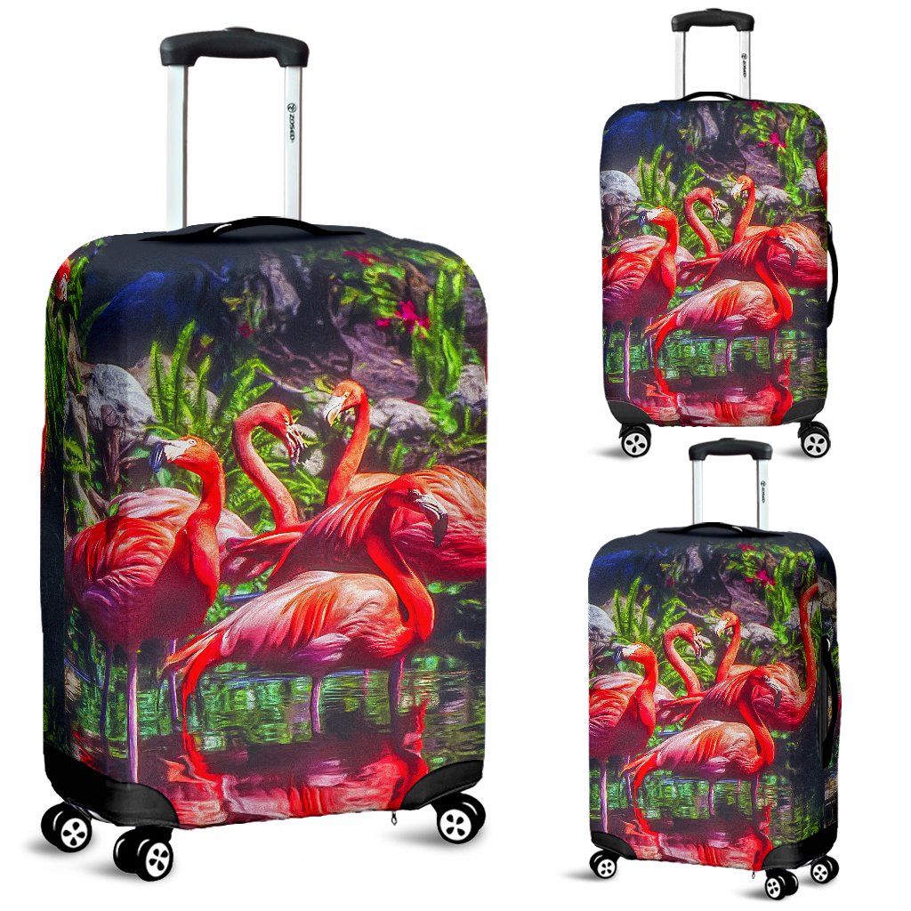 The Bahamas Luggage Covers Flamingo