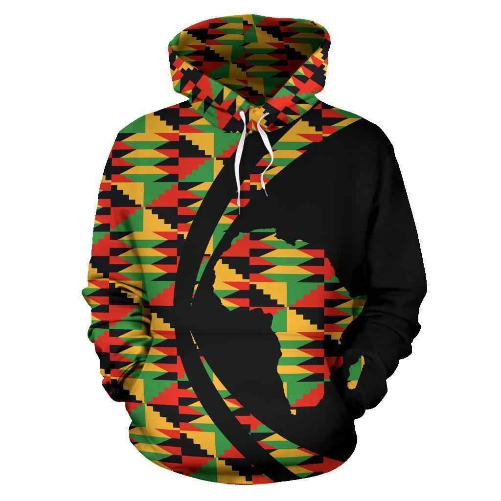 African Hoodie Kente Cloth Ghana Special Pullover Circle Style