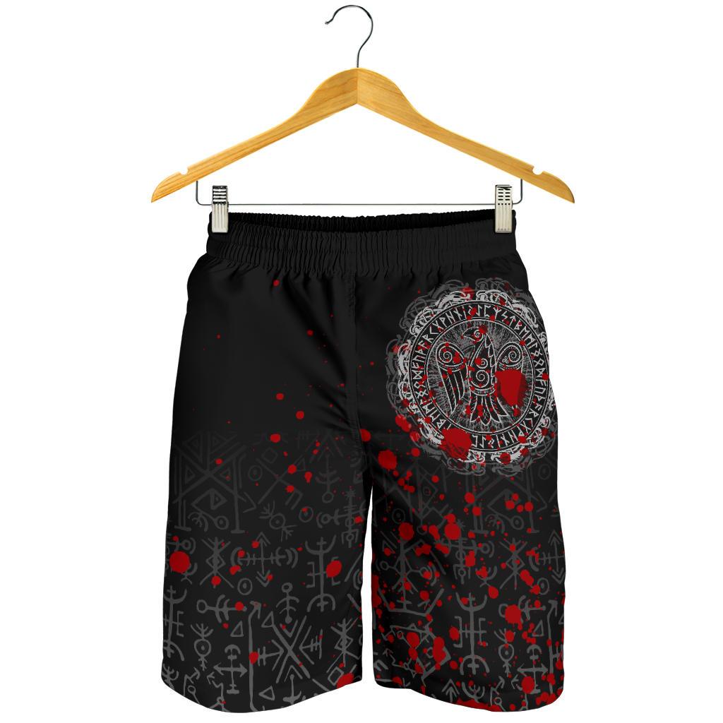 Viking Men's Shorts - Raven Celtic Tattoo Blood RLT12