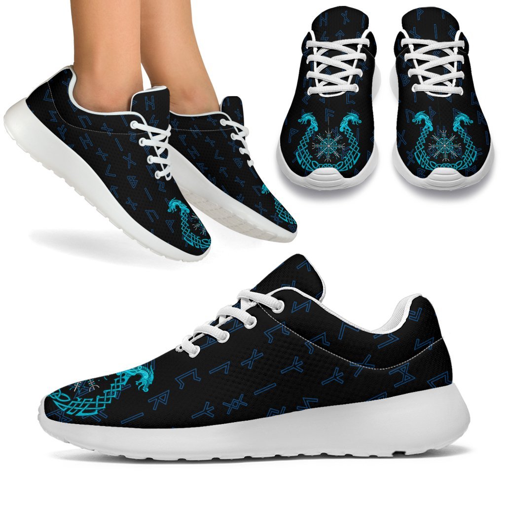 Viking Sport Sneakers, Aegishjalmur Helm Of Awe Blue Edition RLT12