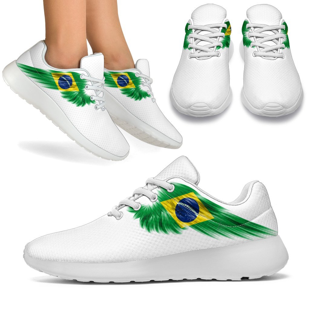 Brazil Sneakers Wings Flag (Women's/Men's)