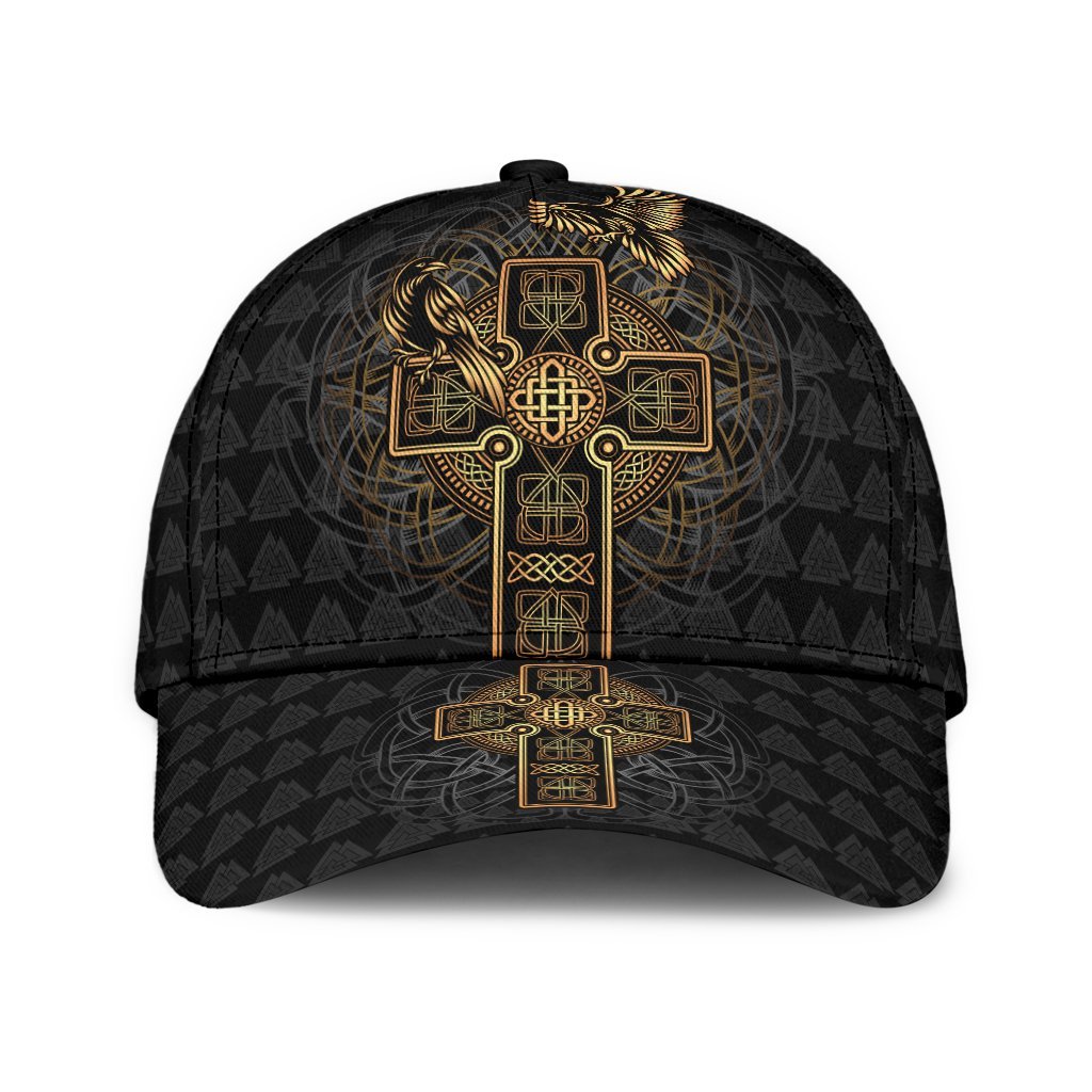 Viking Classic Cap Odin's Celtic Raven Tattoo RLT12