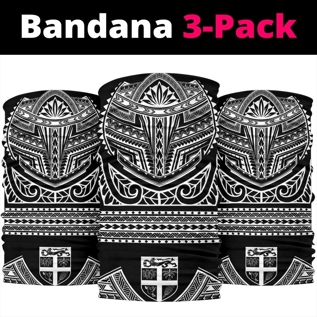 Fiji State Bandana 3-Pack Nation Warrior White - AH