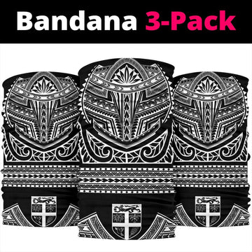 Fiji State Bandana 3-Pack Nation Warrior White - AH