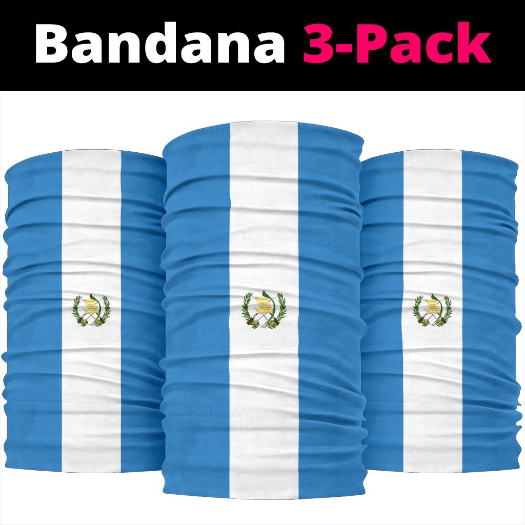 Guatemala Bandana 3 - Pack - Flag Neck Gaiter