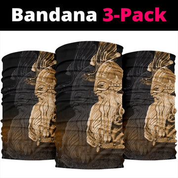 Viking Bandana 3 Pack Odin Raven Viking Gold RLT12