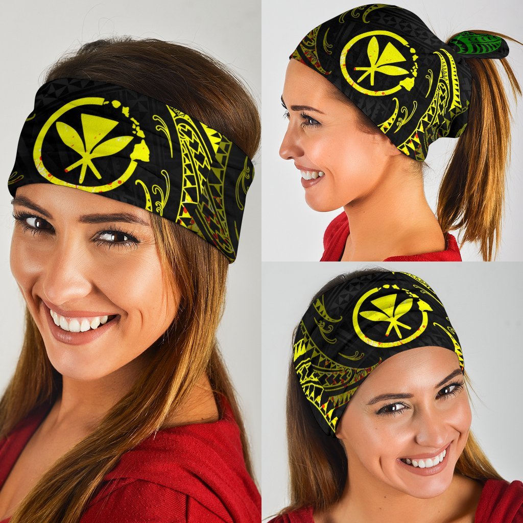 Polynesian Hawaii Bandana 3 - Pack - Reggae Tribal Wave