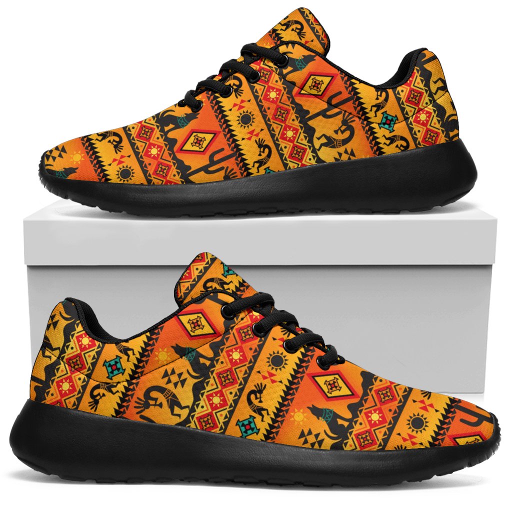 Kokopelli Myth Yellow Native American Sport Sneakers LT10