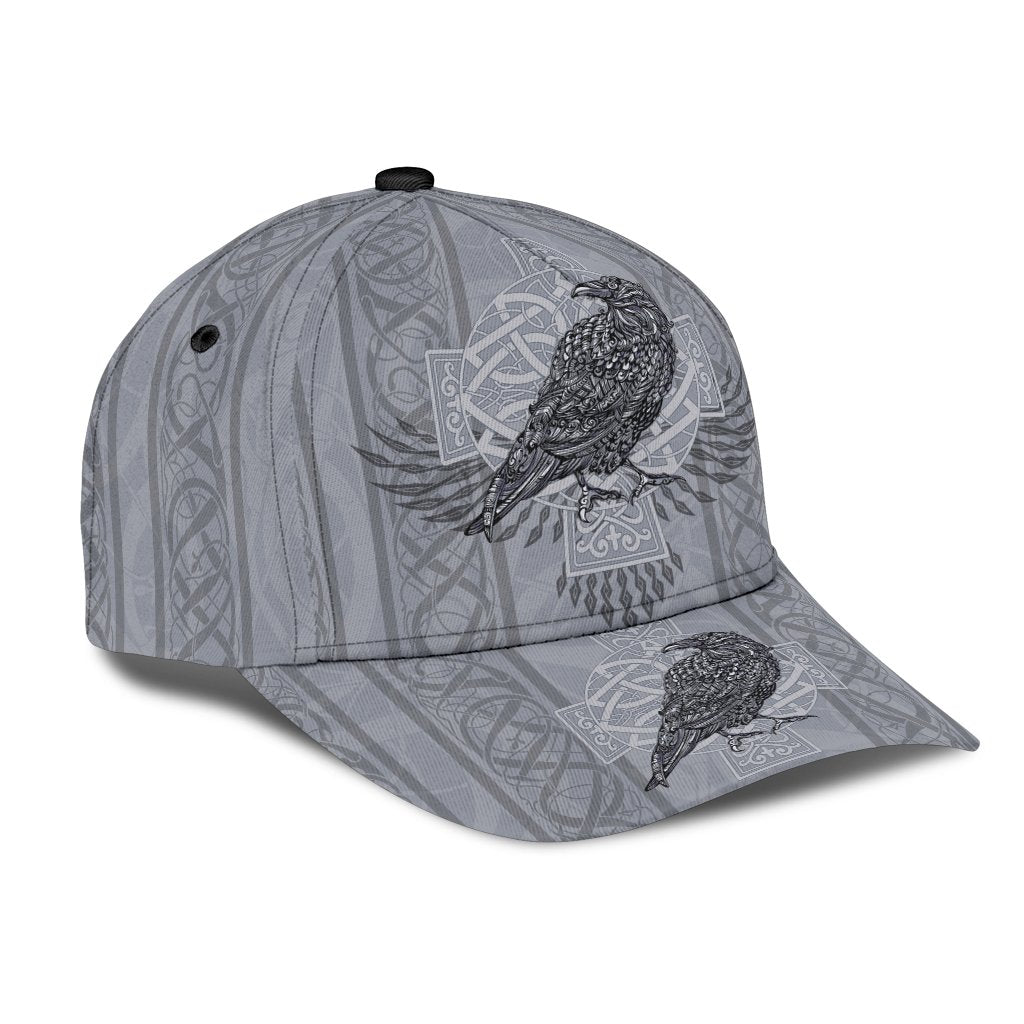Viking Classic Cap Odin's Celtic Raven Scandinavian Tattoo RLT12