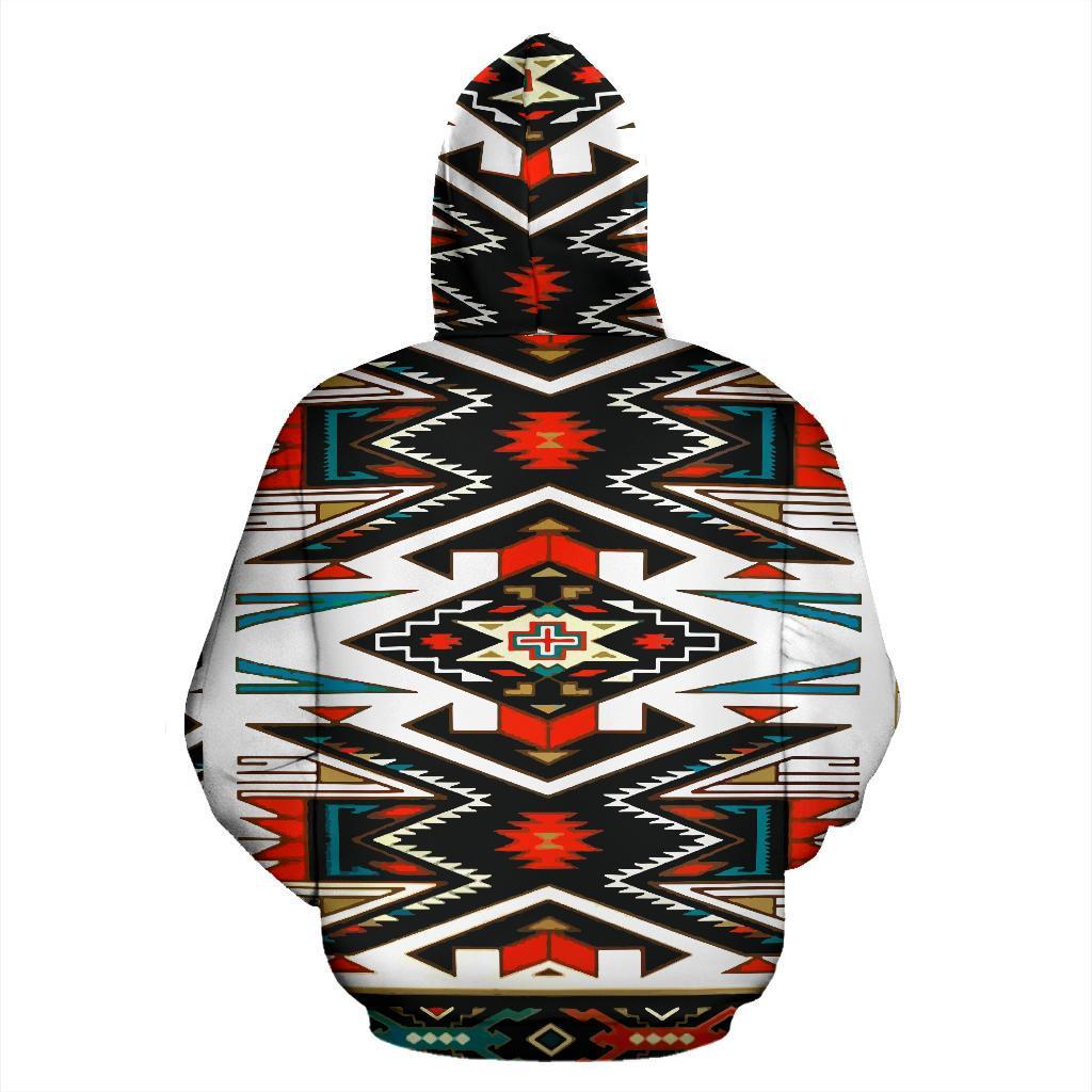Tribal Pattern Colorful Native American Design 3D Zipper Hoodies LT10