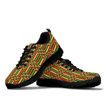African Shoes - Ambesonne Kente Sneakers