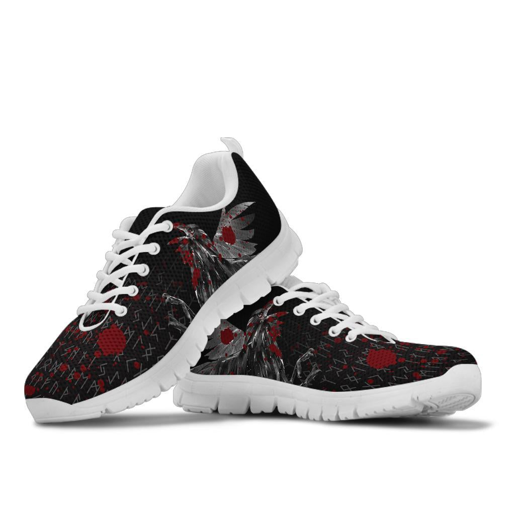 Viking Sneakers - The Raven Of Odin Rune Blood RLT12