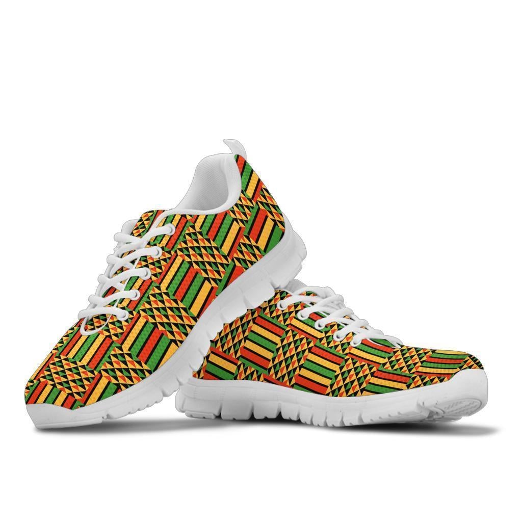 African Shoes - Ambesonne Kente Sneakers