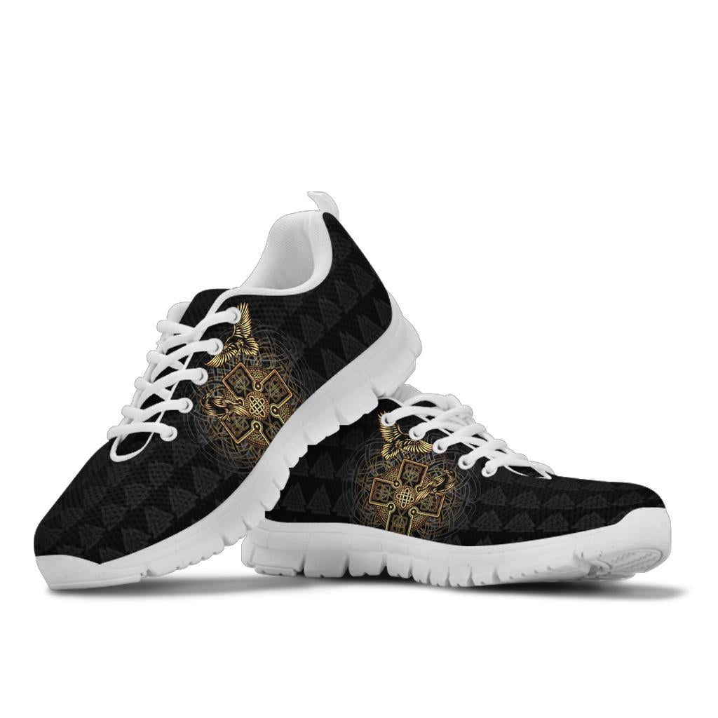 Viking Sneakers - Odin's Celtic Raven Tattoo RLT12