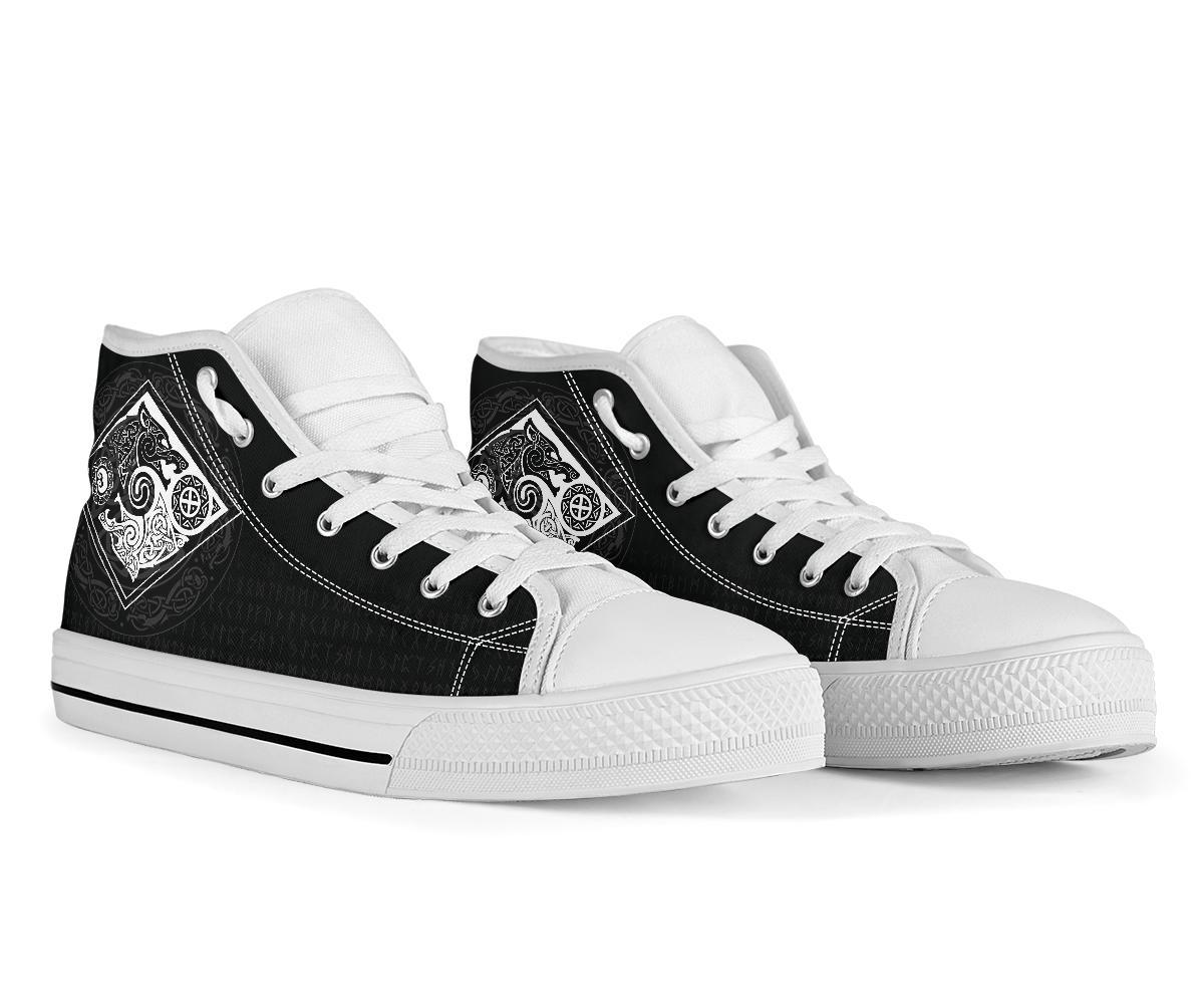 Vikings High Top Shoes The Wolves, Skoll and Hati RLT12